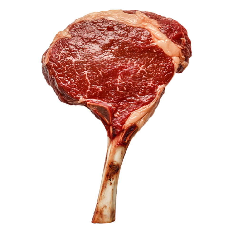 Juicy Ribeye Steak with Rich Marbling Ready for Grilling or Cooking png