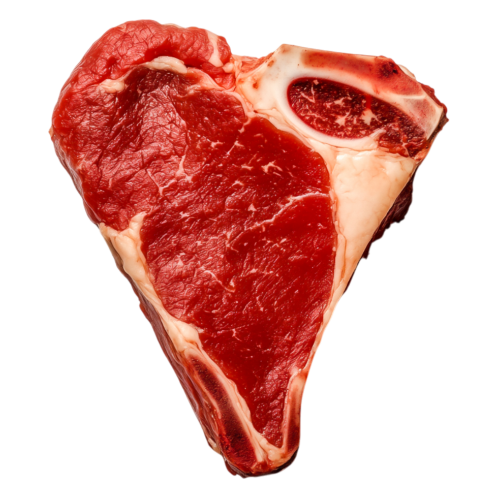 Fresh Raw Steak with Marbling, Uncooked Meat for Culinary Purposes png