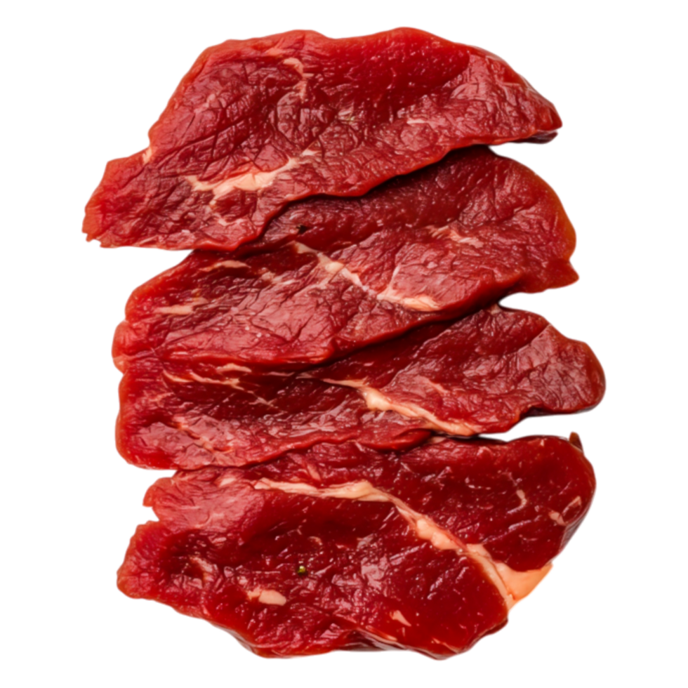 Fresh Raw Beef Cuts on for Cooking and Preparation png