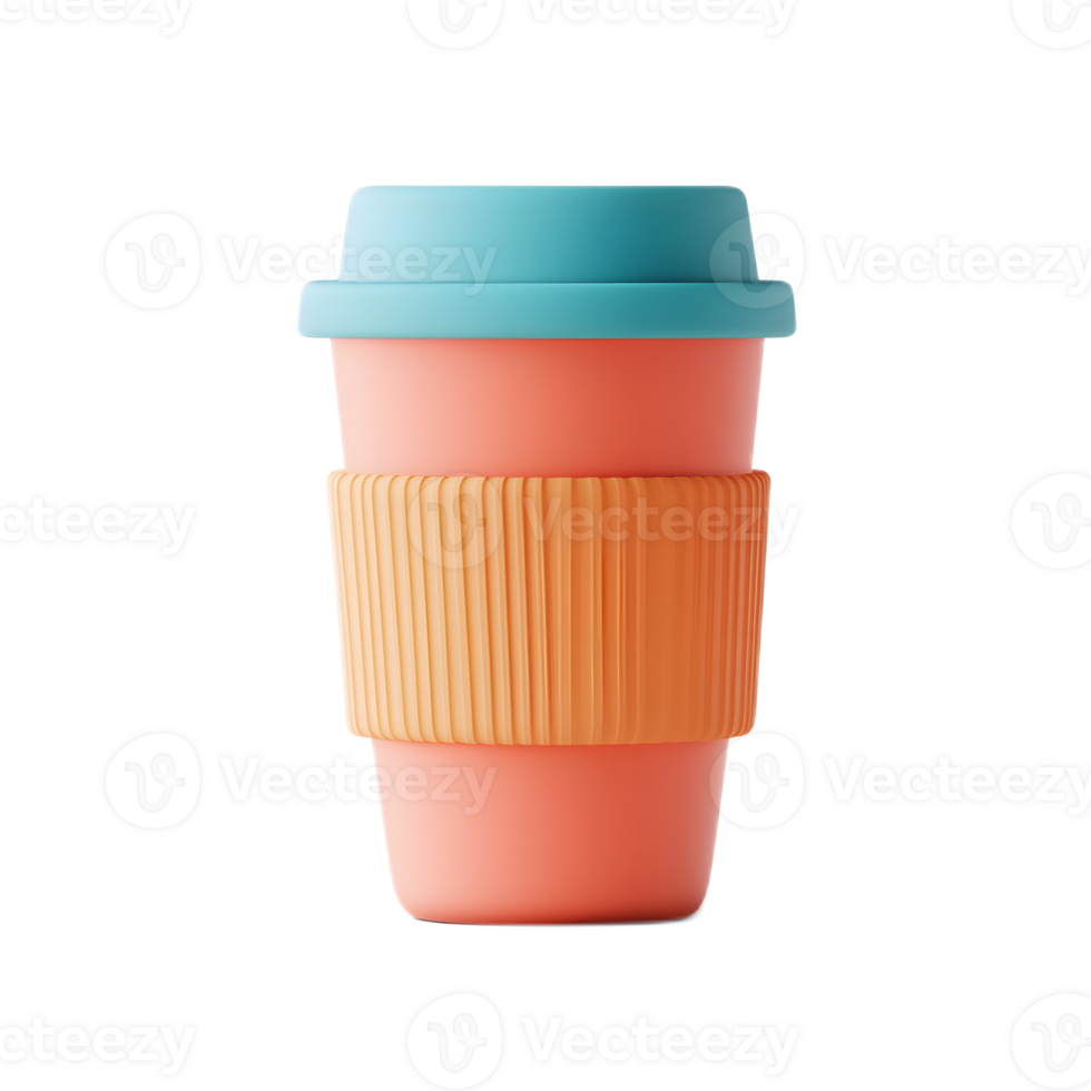 Vibrant Ceramic Coffee Mug with Modern Minimalist Design png