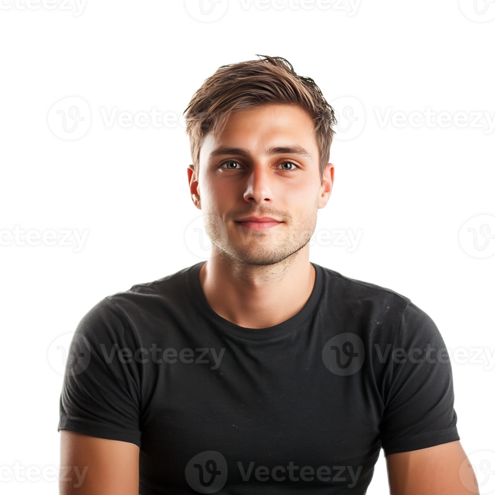 Confident Businessman Smiling in Studio Portrait png