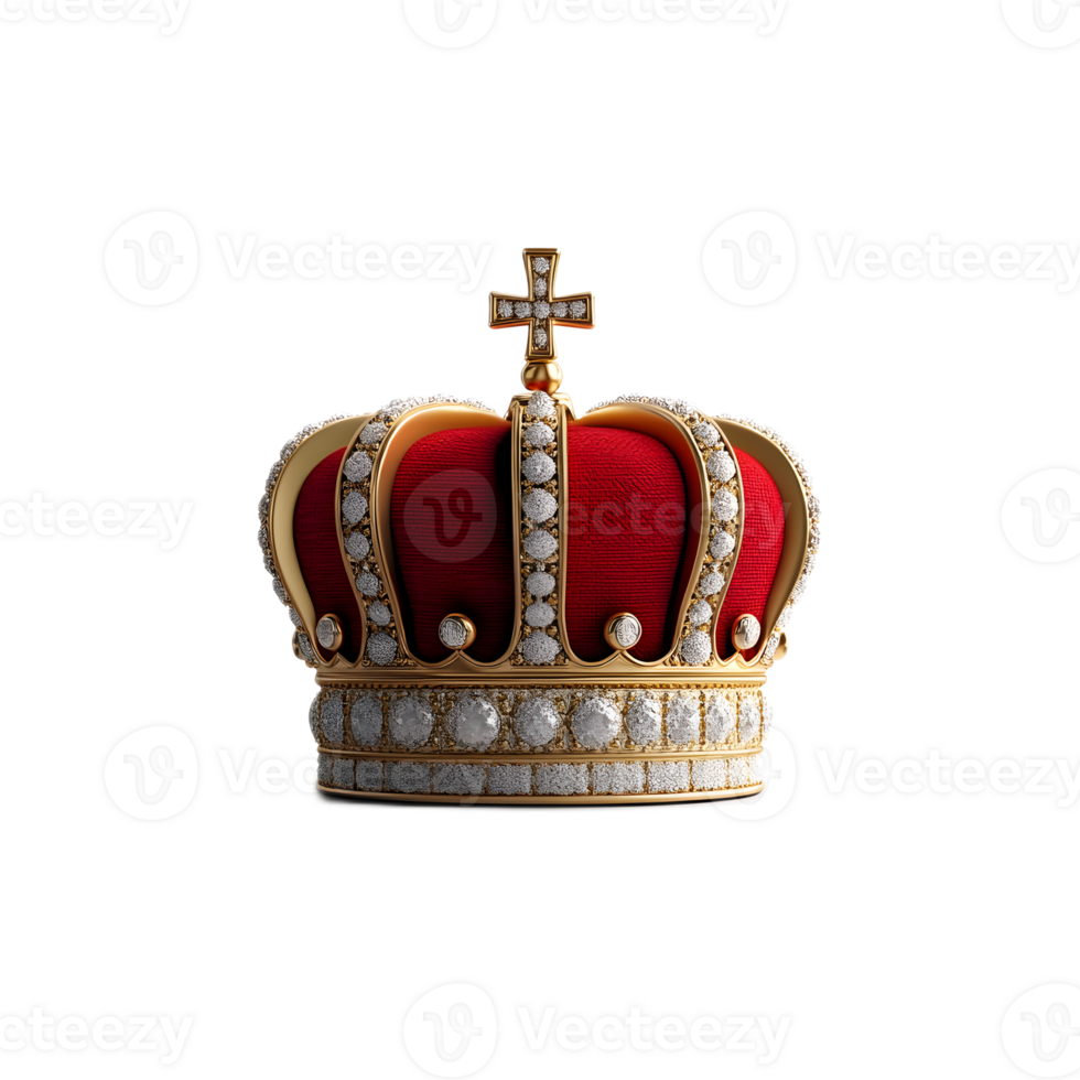 Magnificent Royal Crown with Precious Jewels and Ornaments Representing Regal Authority and Prestige png