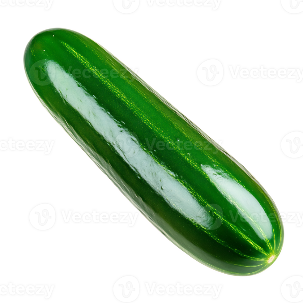 Vibrant Green Cucumber - Fresh and Crisp Organic Produce for Healthy Eating and Cooking png