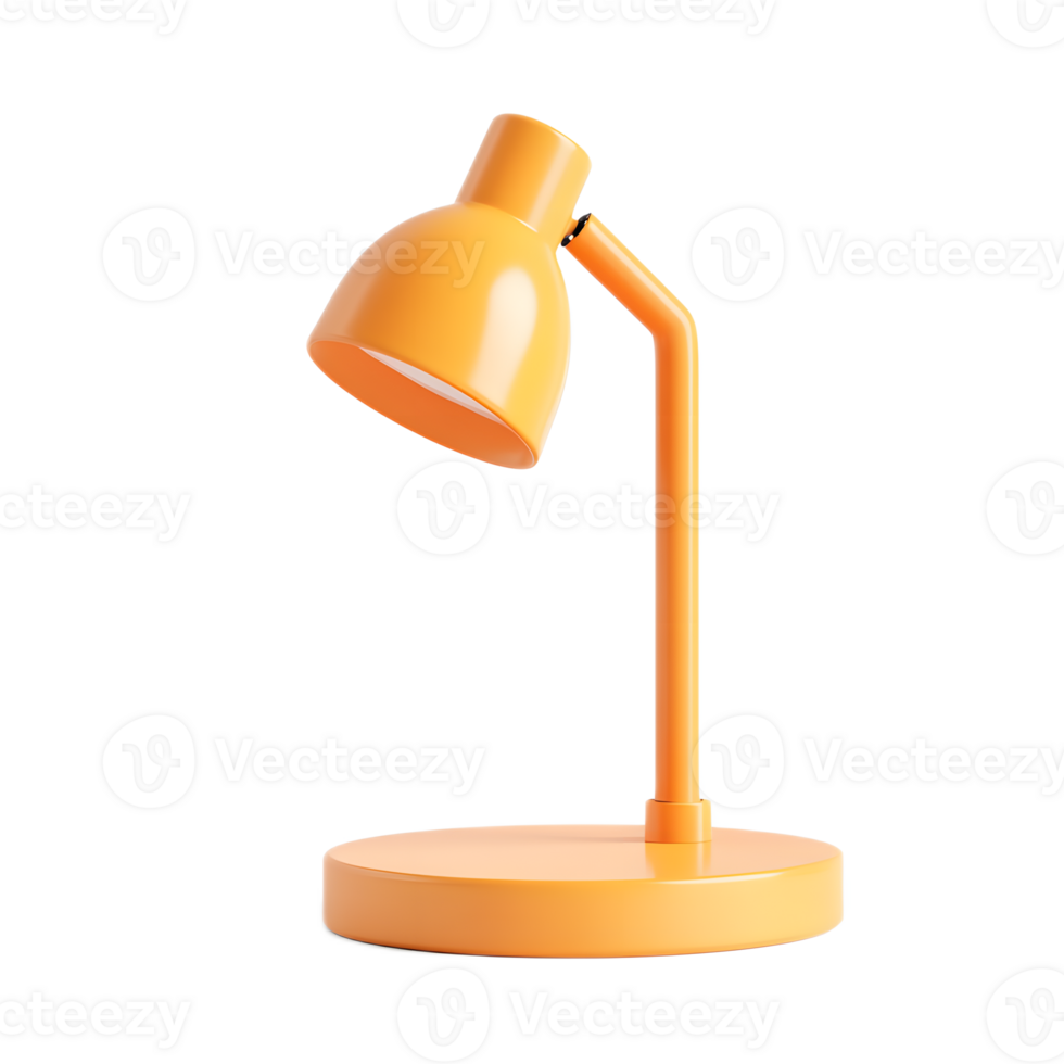 Bright Minimalist Desk Lamp Illuminating the Workspace png