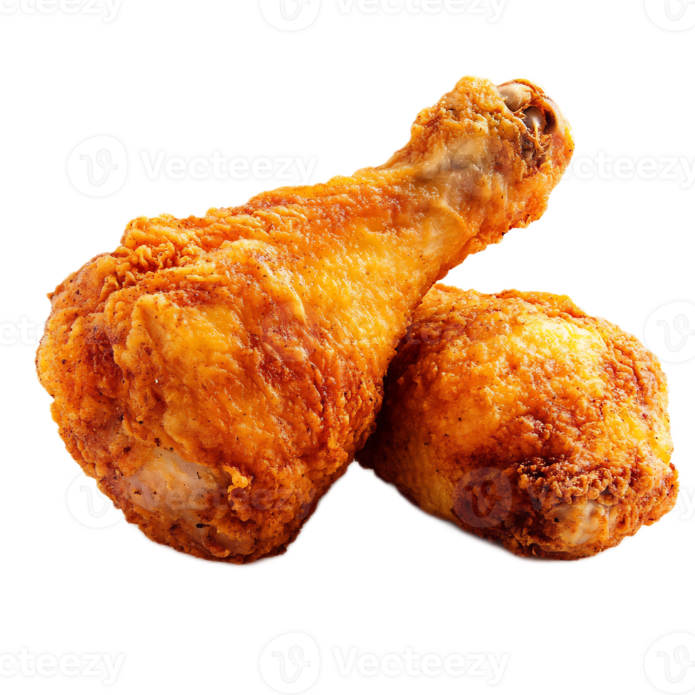 Crispy Golden Fried Chicken Leg Appetizing Hearty Meal png