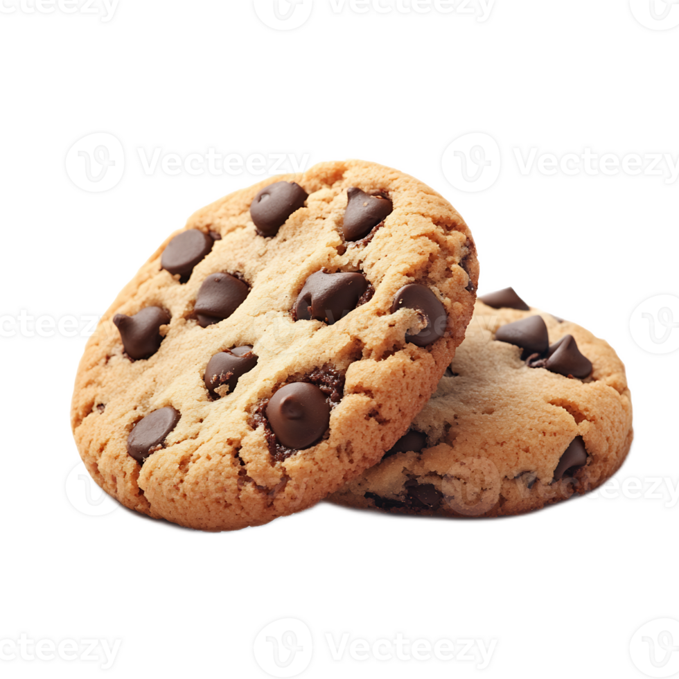 Freshly Baked Chocolate Chip Cookies on a Background png