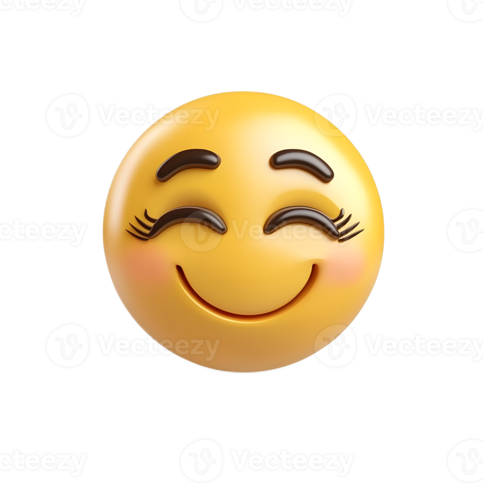 Smiling Yellow Emoji Icon with Winking Expression png