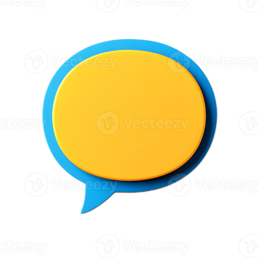 Empty Speech Bubble Blank Quote Frame Design Concept png