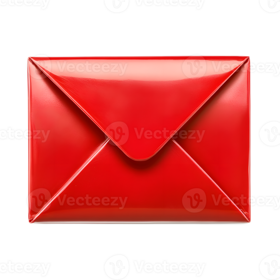 Red Envelope Icon for Digital Communication and Online Mail Messaging png