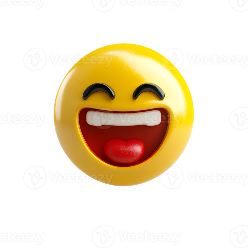 Transparent Yellow Smiling Laughing Emoji Face Icon png