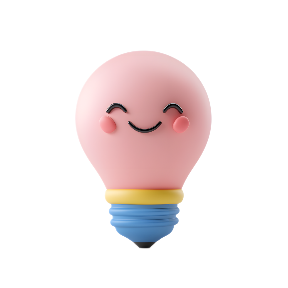 Glowing Light Bulb Symbolizing Creative Thinking and Innovative Ideas png