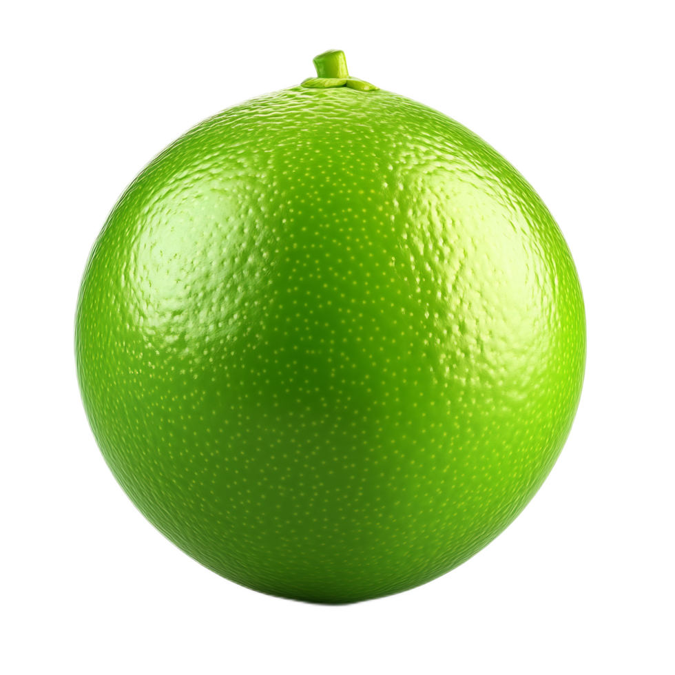 Vibrant Green Lime Fruit with Fresh Glossy Peel and Smooth Texture png