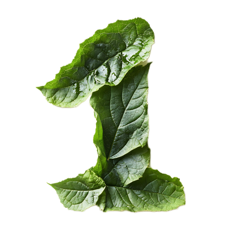 Leaf Numerically Representing the Environment and Nature png