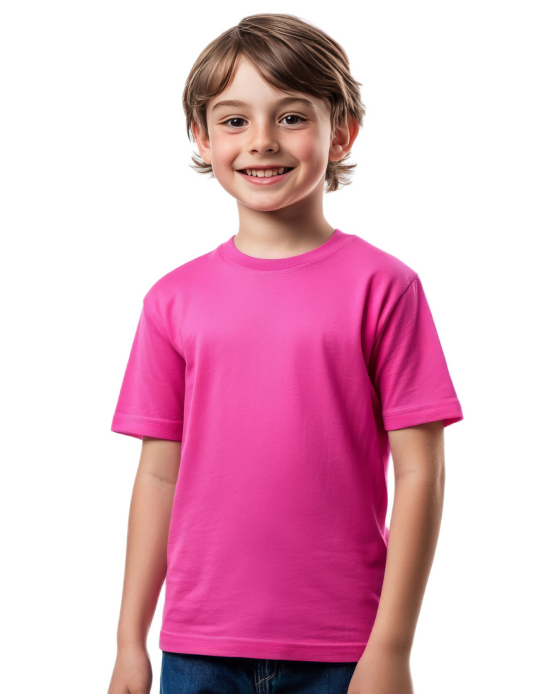 Joyful Young Boy Smiling Cheerfully with Bright Expression on White Background png