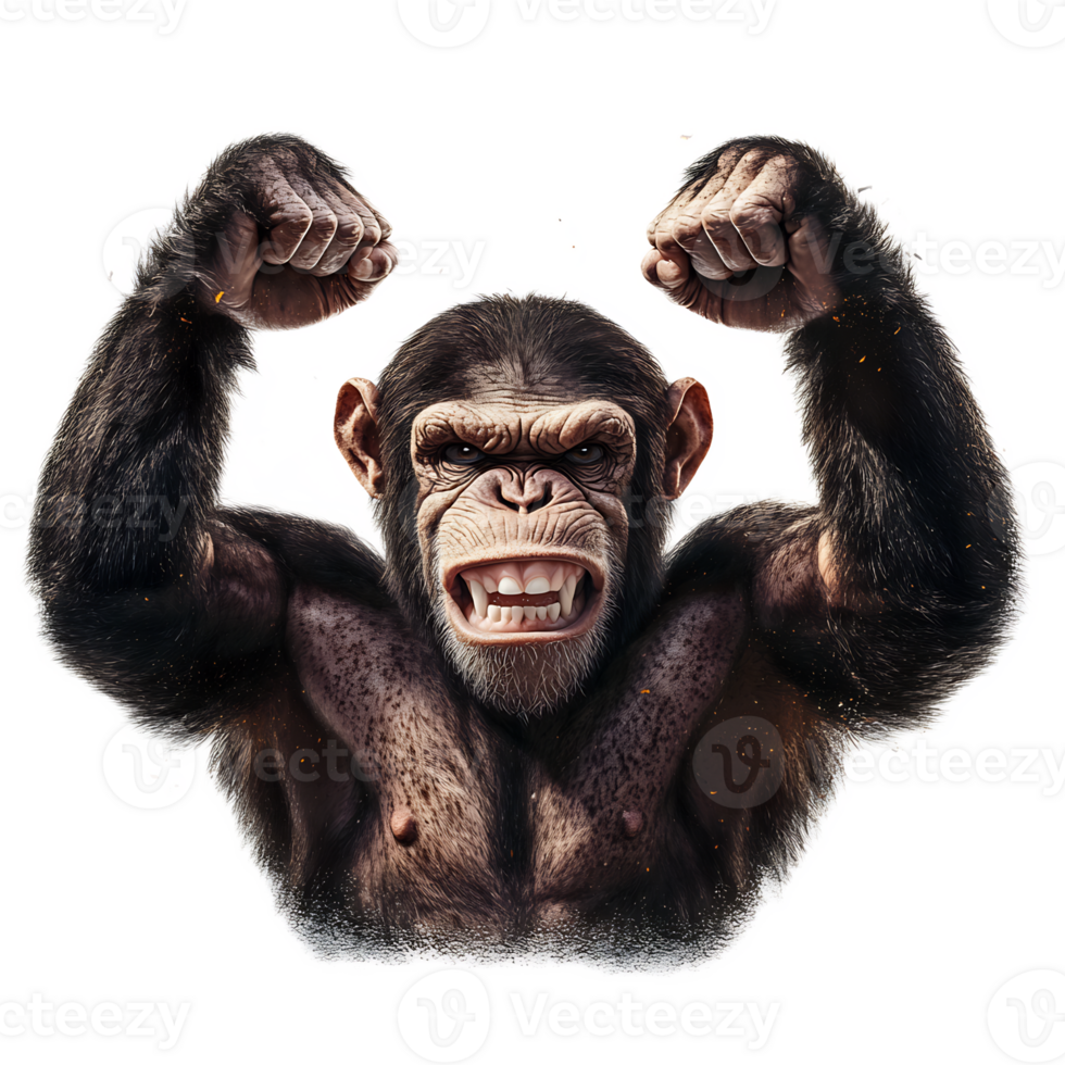 Powerful Primate Symbolizing Strength and Resilience png