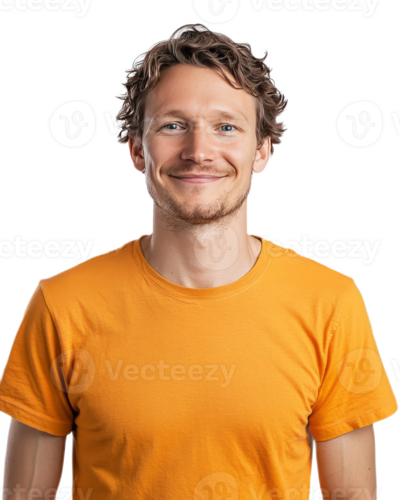 Handsome Young Man Smiling Confidently in Studio Portrait png