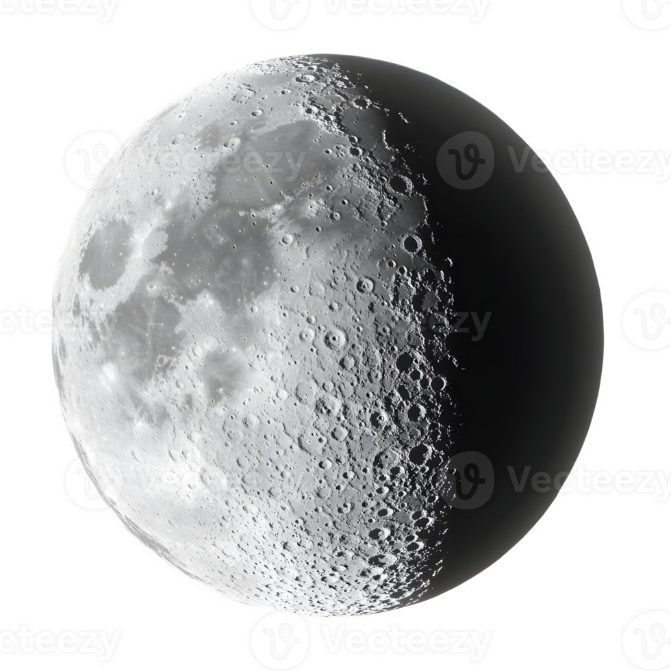 Detailed View of Ethereal Lunar Surface Showcasing Craters and Cratered Landscape Under Atmospheric Lunar Lighting png
