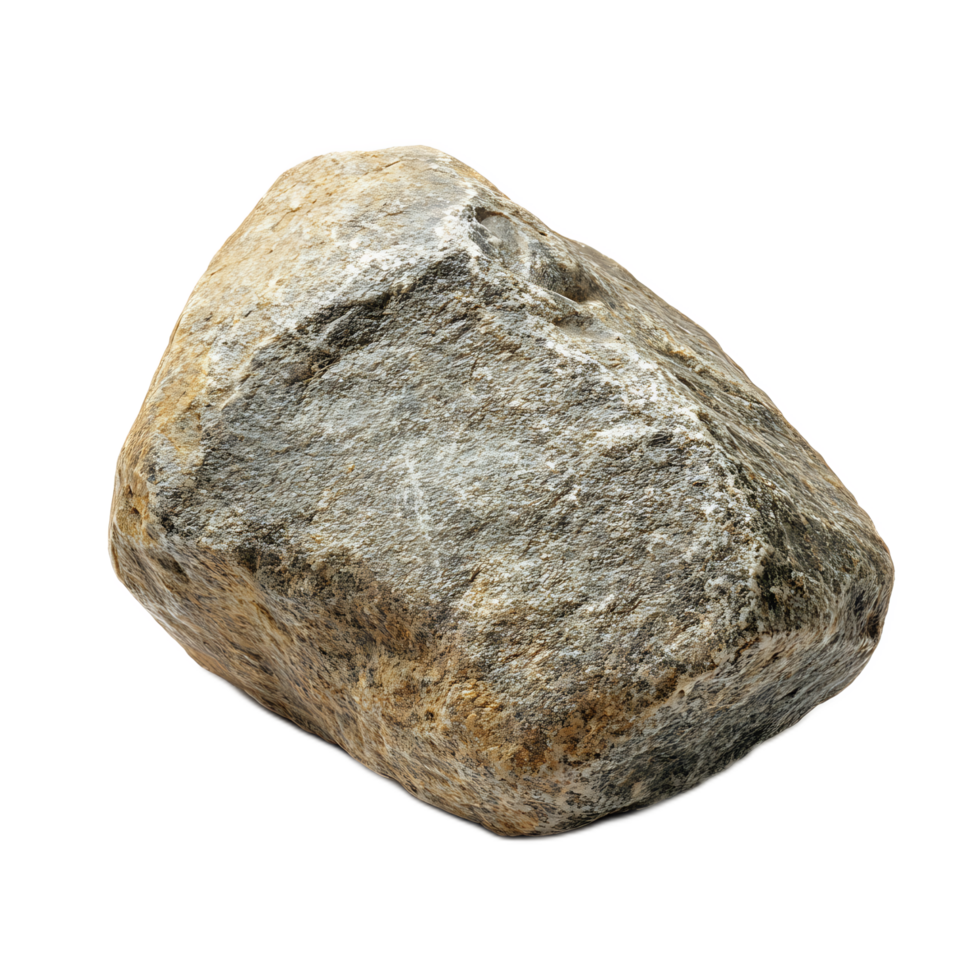 Rough and Rugged Textured Stone Boulder in Natural Geological Landscape png