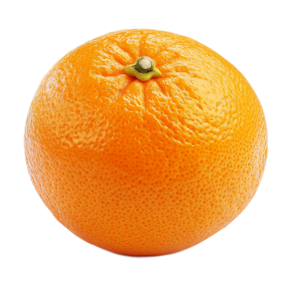 Ripe and Juicy Orange Citrus Fruit on White Background png
