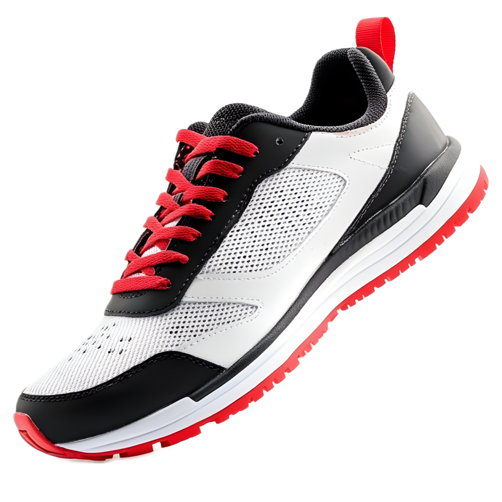 Sleek and Minimalist Running Shoe with Transparent Design png
