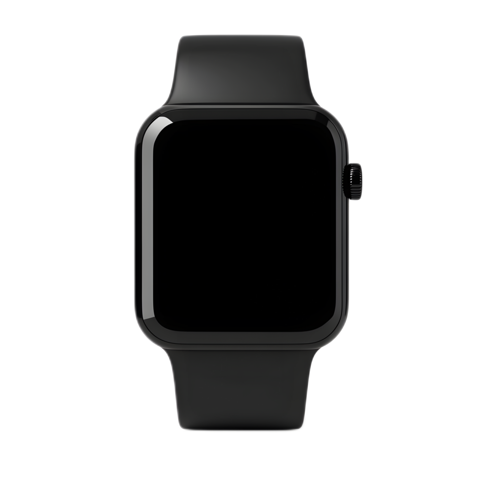 Sleek and Sophisticated Smartwatch with Transparent Display and Minimalist Design png