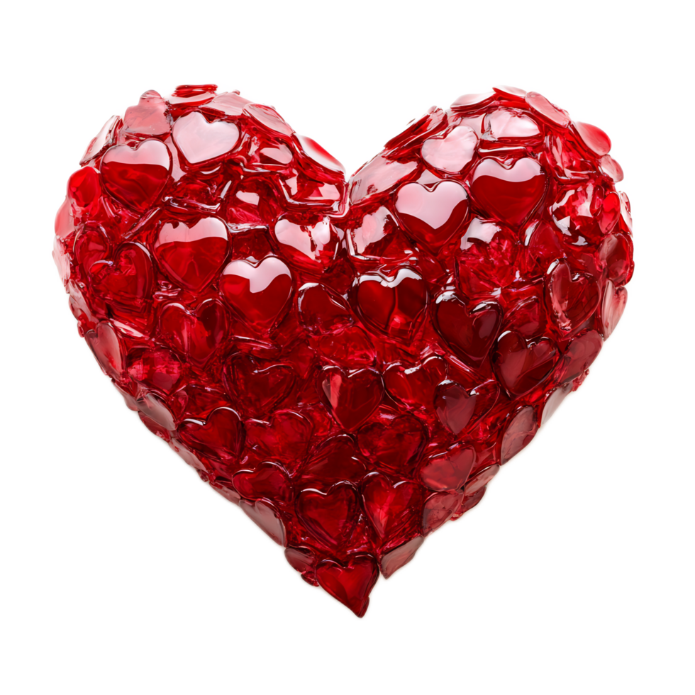 Shimmering Crystal Heart - Radiant Symbol of Eternal Love and Devotion png