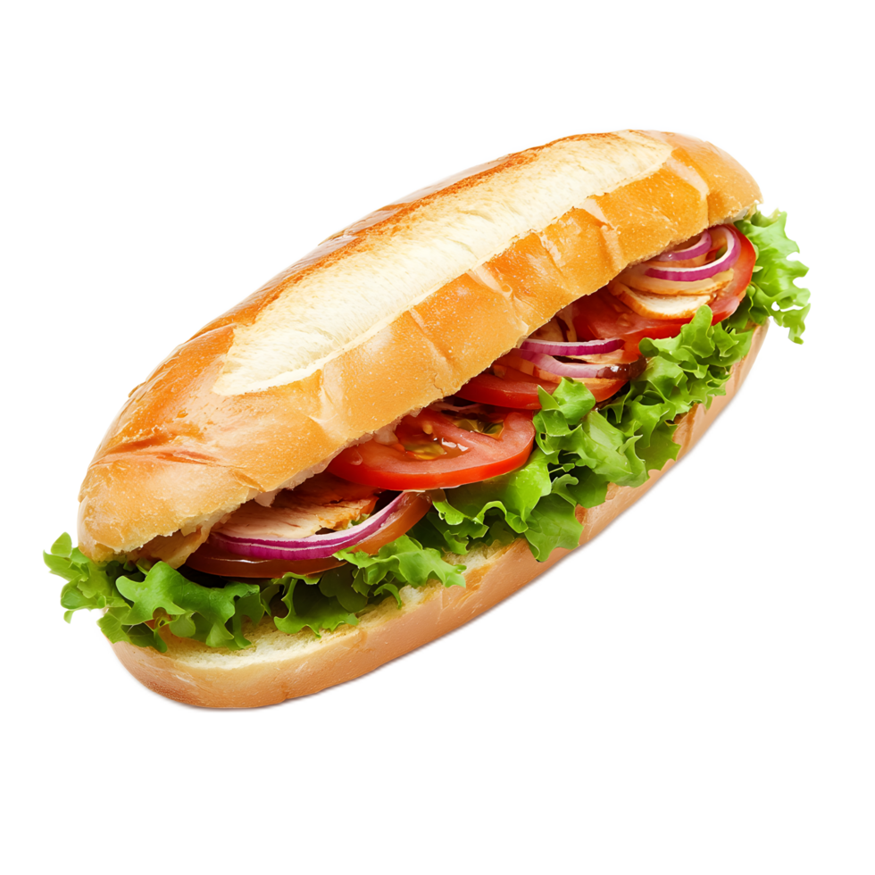 Freshly Prepared Savory Sandwich with Crisp Lettuce Ripe Tomatoes and Sizzling Bacon on Soft Bread png