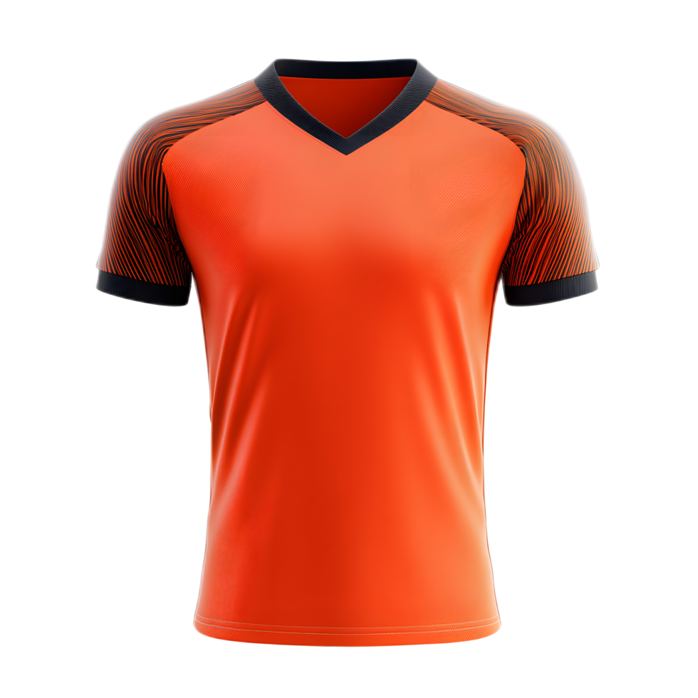 Vibrant Soccer Jersey with Mesh Panels for Dynamic Sports Performance png