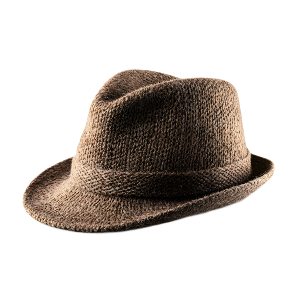 Stylish Knitted Brimmed Hat Cozy Chic and Versatile Headwear for Autumn and Winter Seasons png