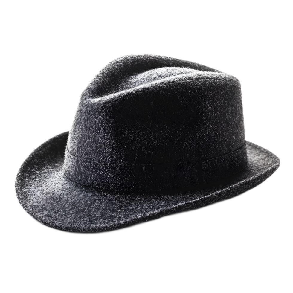 Stylish and Sophisticated Felt Hat in Monochromatic Hues png