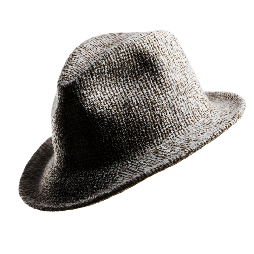 Stylish Knit Gray Hat Accessory for Cold Weather Fashion png