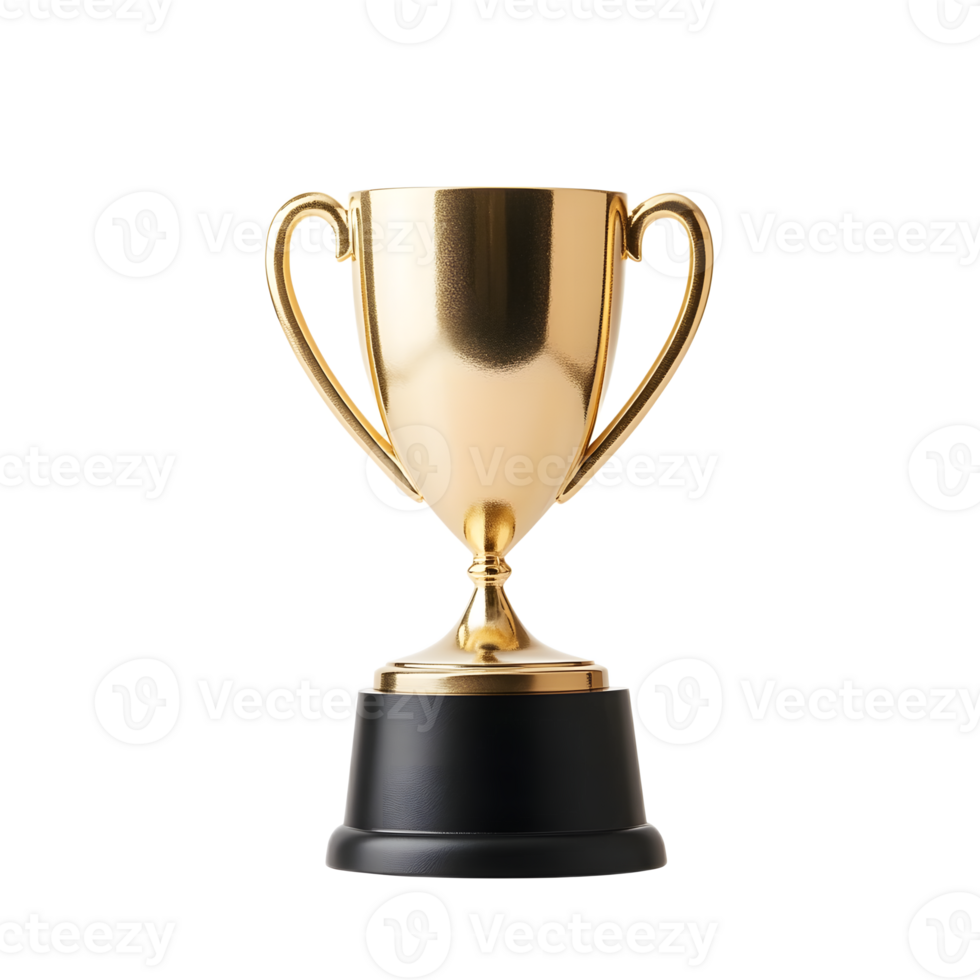 Elegant Golden Trophy Cup Signifying Triumph and Achievement png