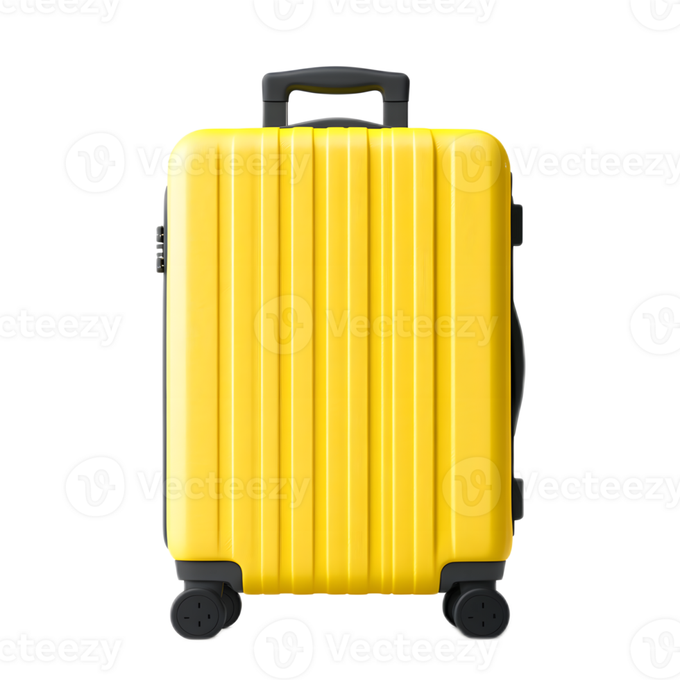 Vibrant Yellow Hardshell Suitcase for Hassle Free Travel png