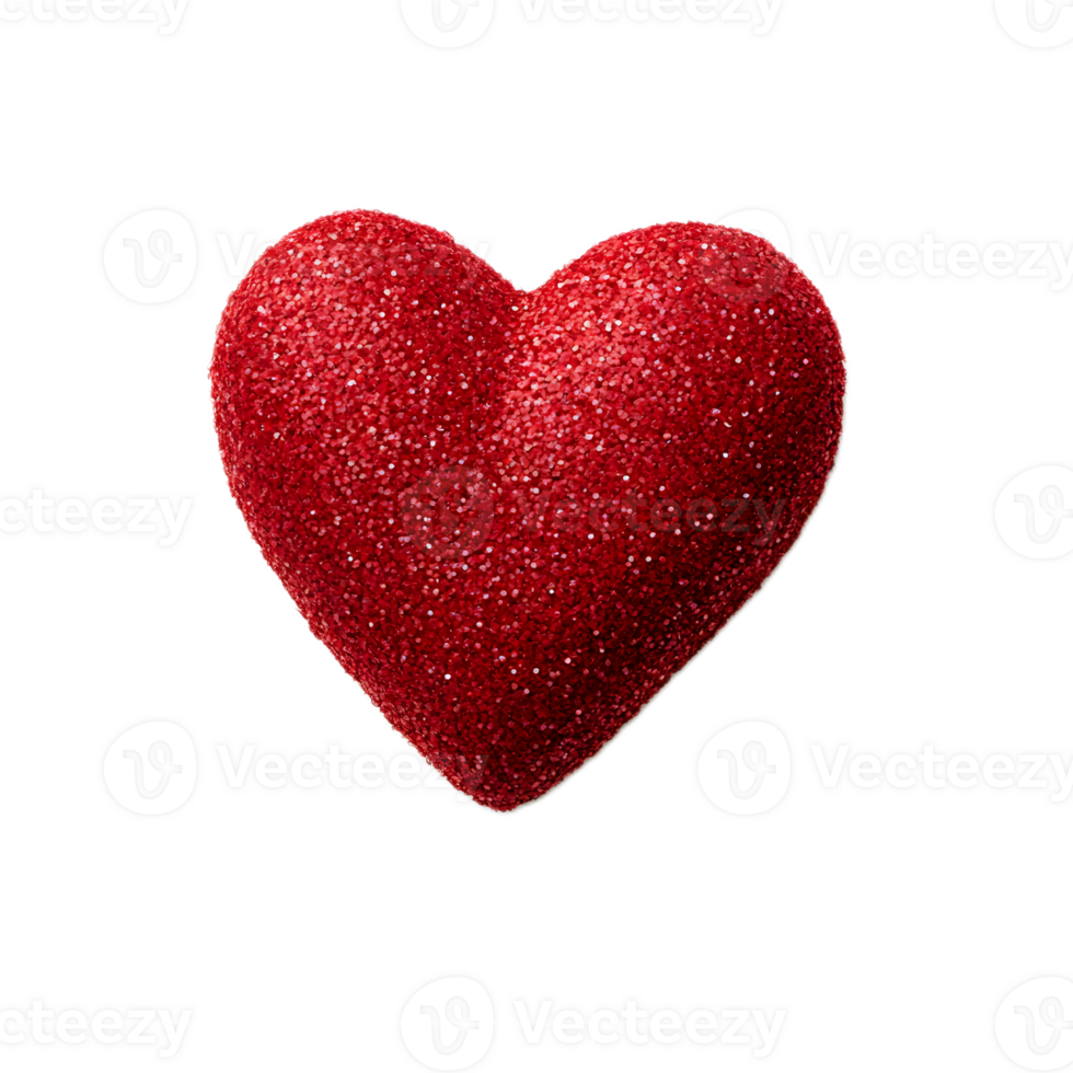 Captivating Glittering Red Heart Vibrant Symbol of Romantic Passion and png