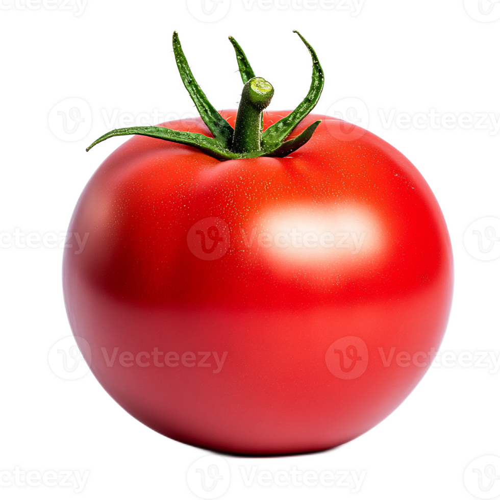 Closeup of a Ripe,Fresh Red Tomato on White Background png