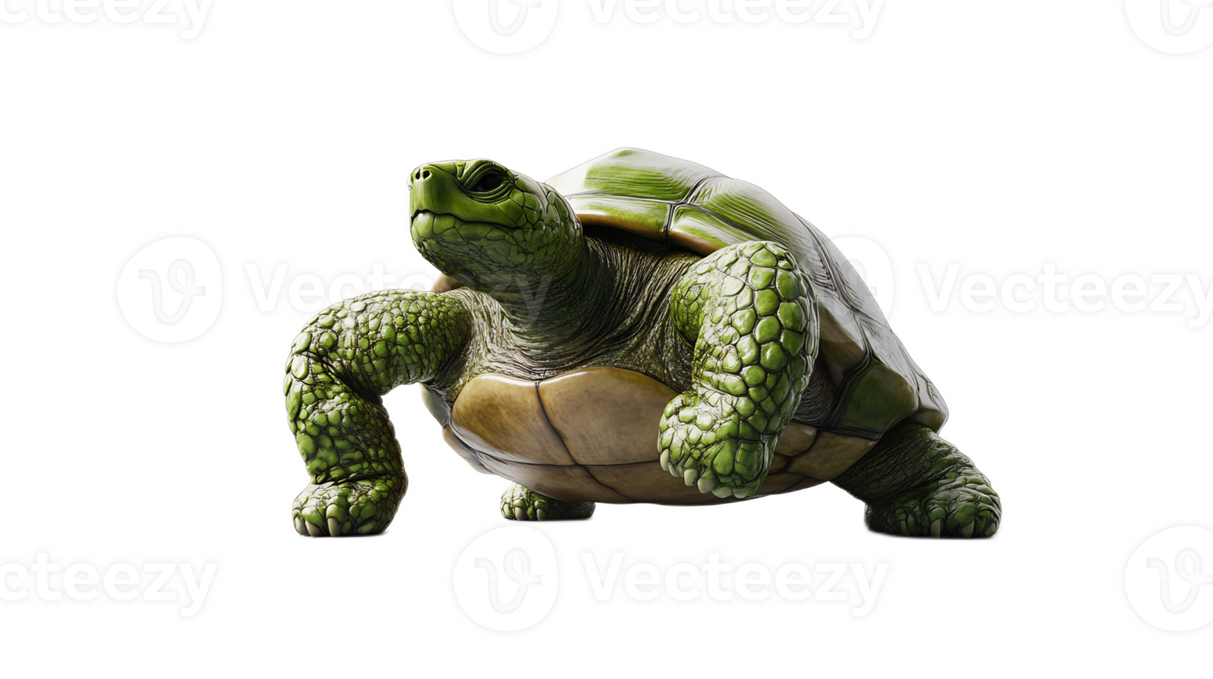 Powerful Turtle Flexing Arms Symbolizing Strength and Fighting Spirit png