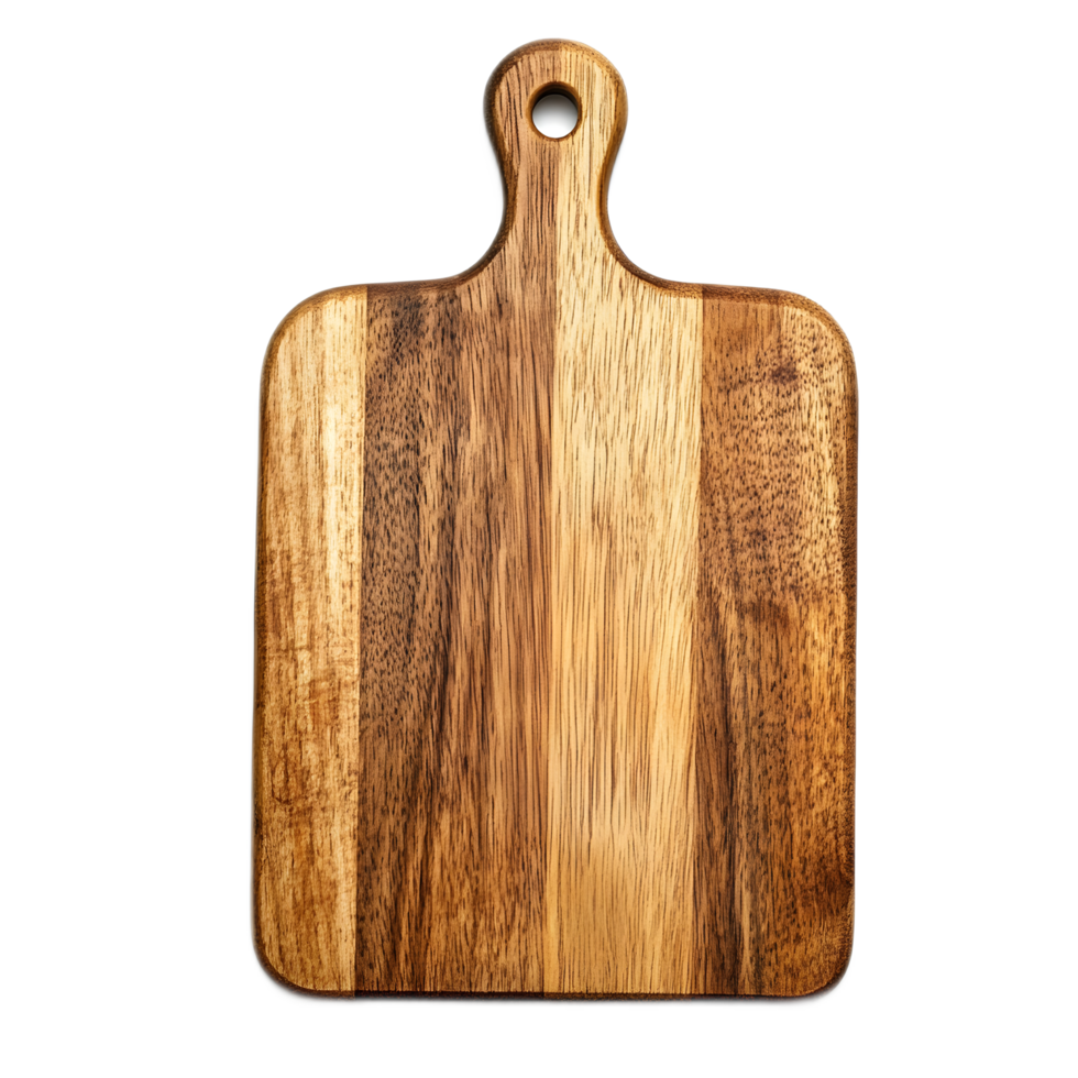Wooden Chopping Board with Natural Grain Texture for Culinary png