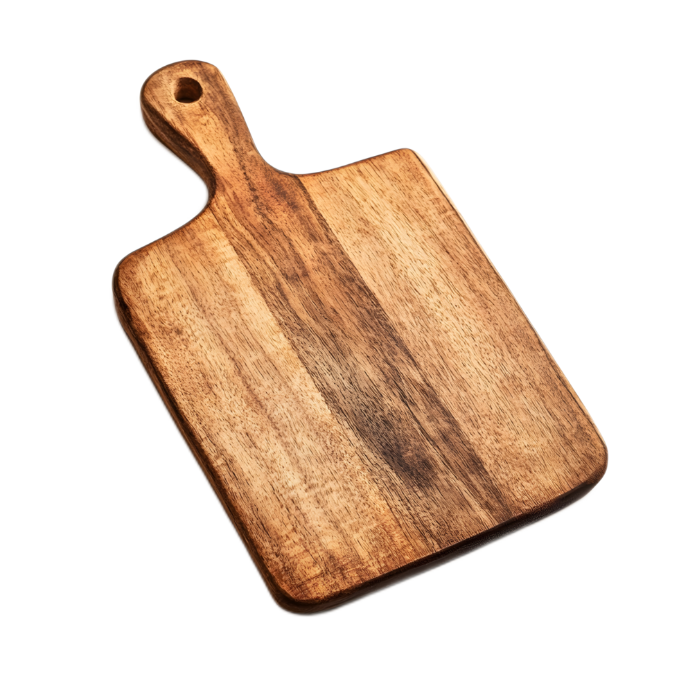 Wooden Chopping Board for Culinary and Kitchen Meal Cooking png