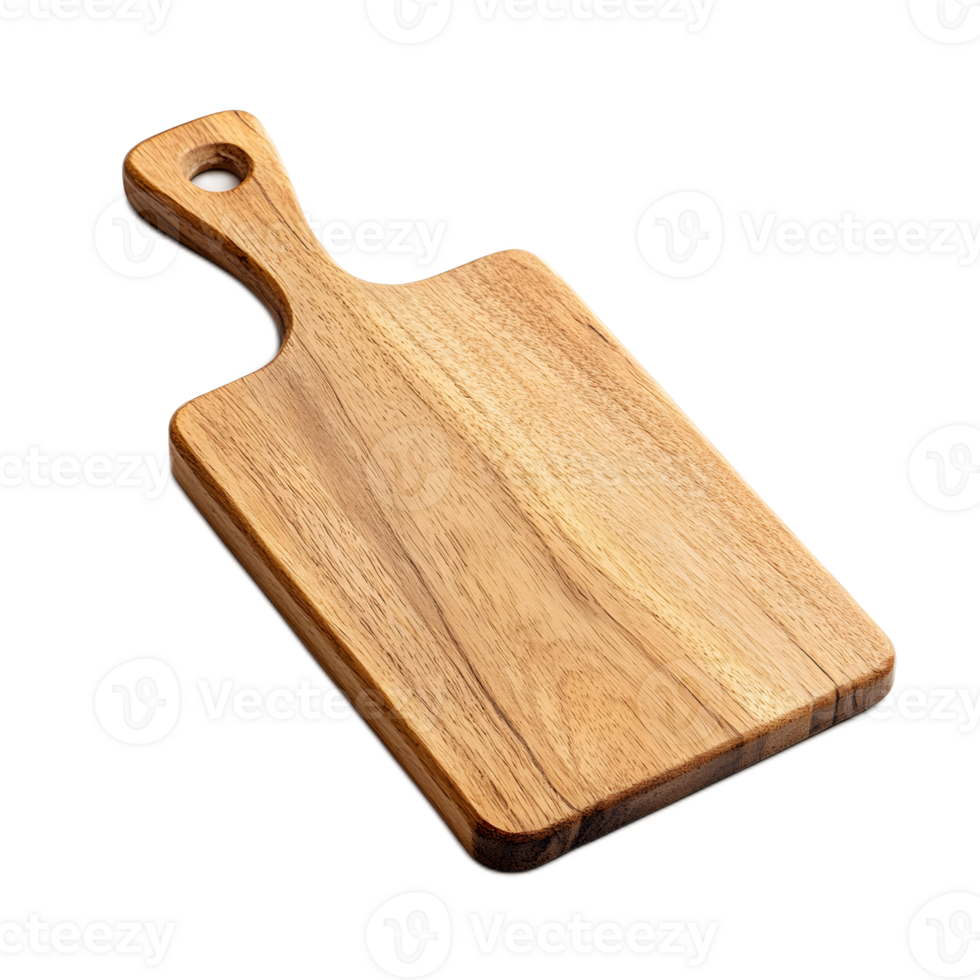 Wooden Chopping Board on Plain Background png