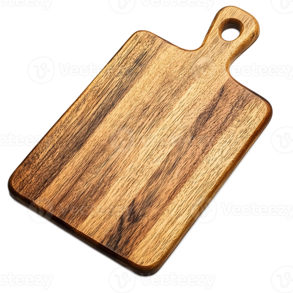 Wooden Chopping Board with Rustic Texture for Kitchen and Cooking png