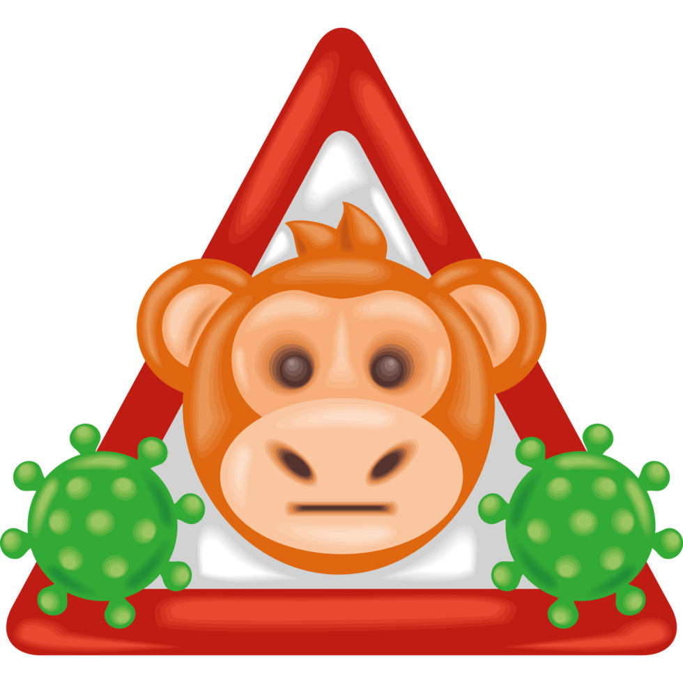 sign warning about monkeypox virus png