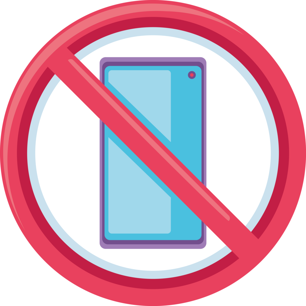 do not use smartphone prohibition sign png