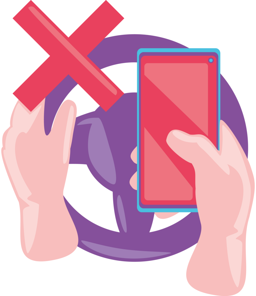 prohibition of the use of the phone by the driver png