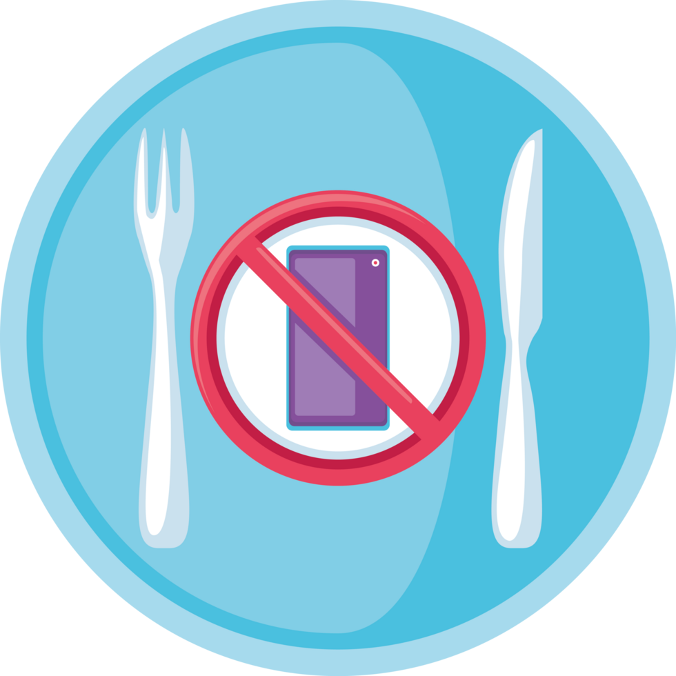 do not use phone during the meals png