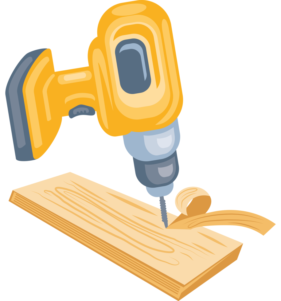 wood drill carpenter equipment png