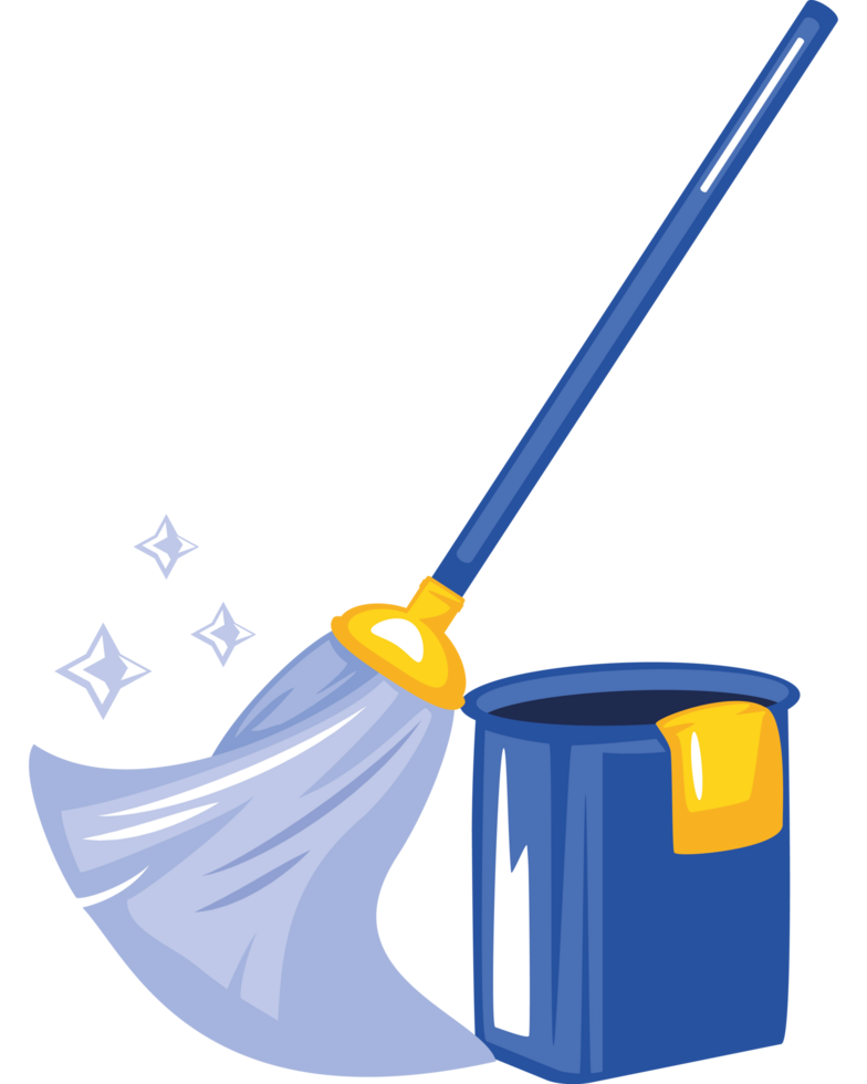 mop and bucket cleanning floor png