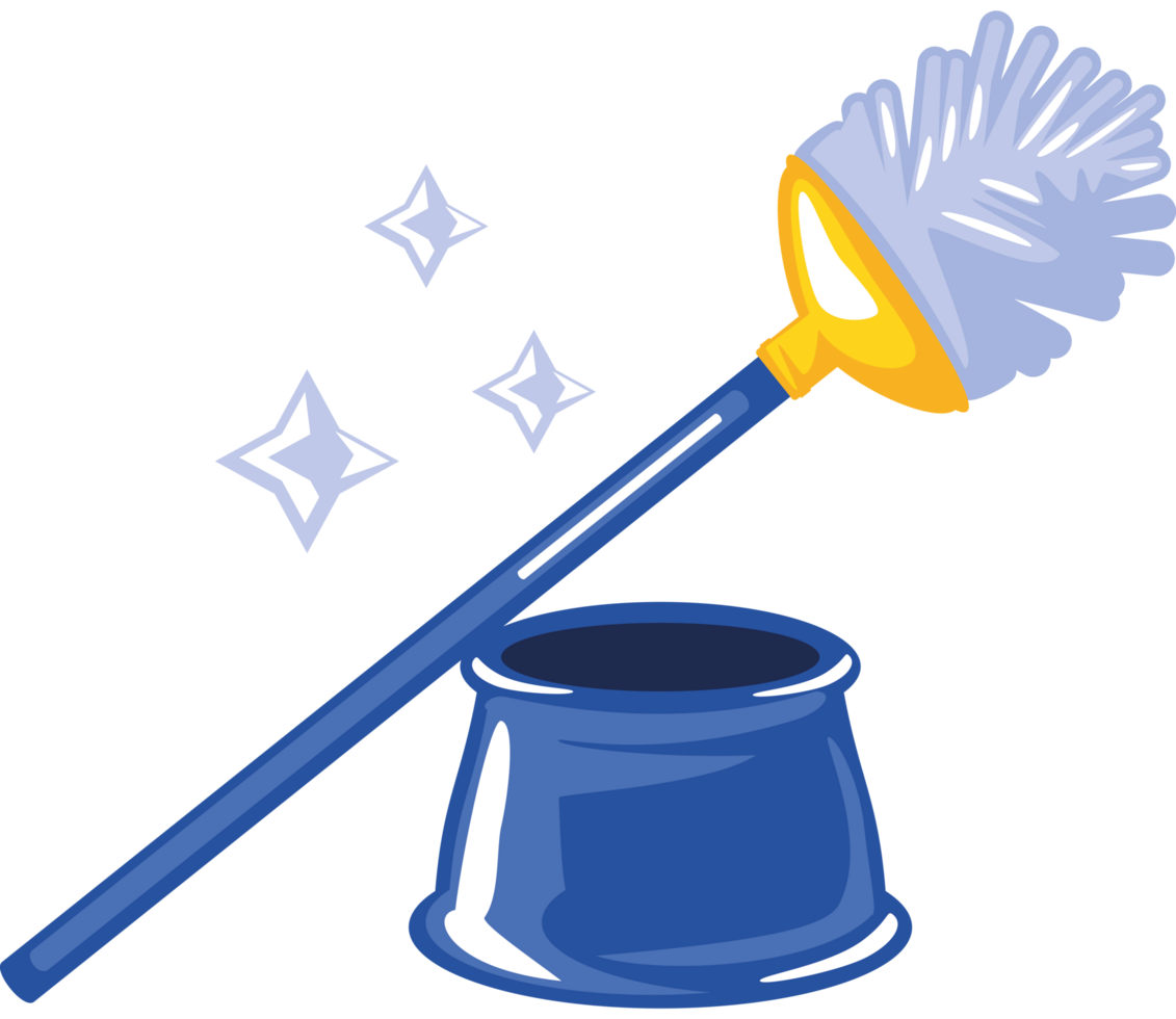 toilet brush in a stand png