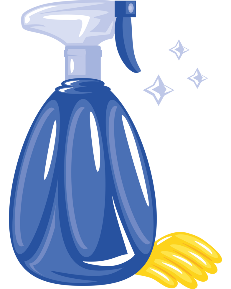 disinfectant spray and gloves png