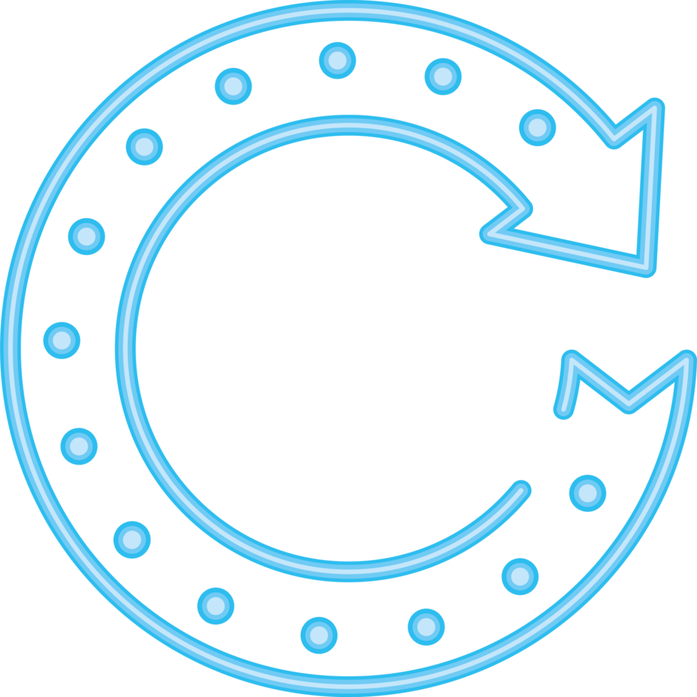 neon reload light arrows png