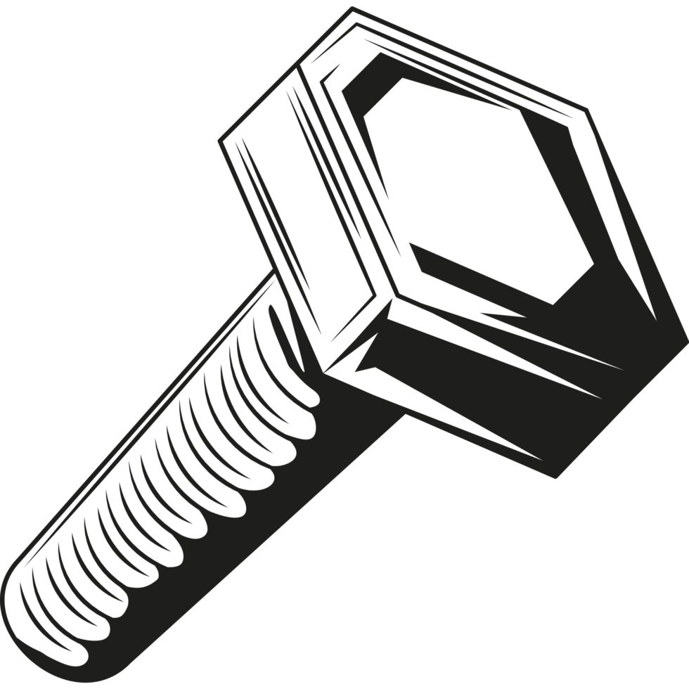 screw mechanic tool sketch style png